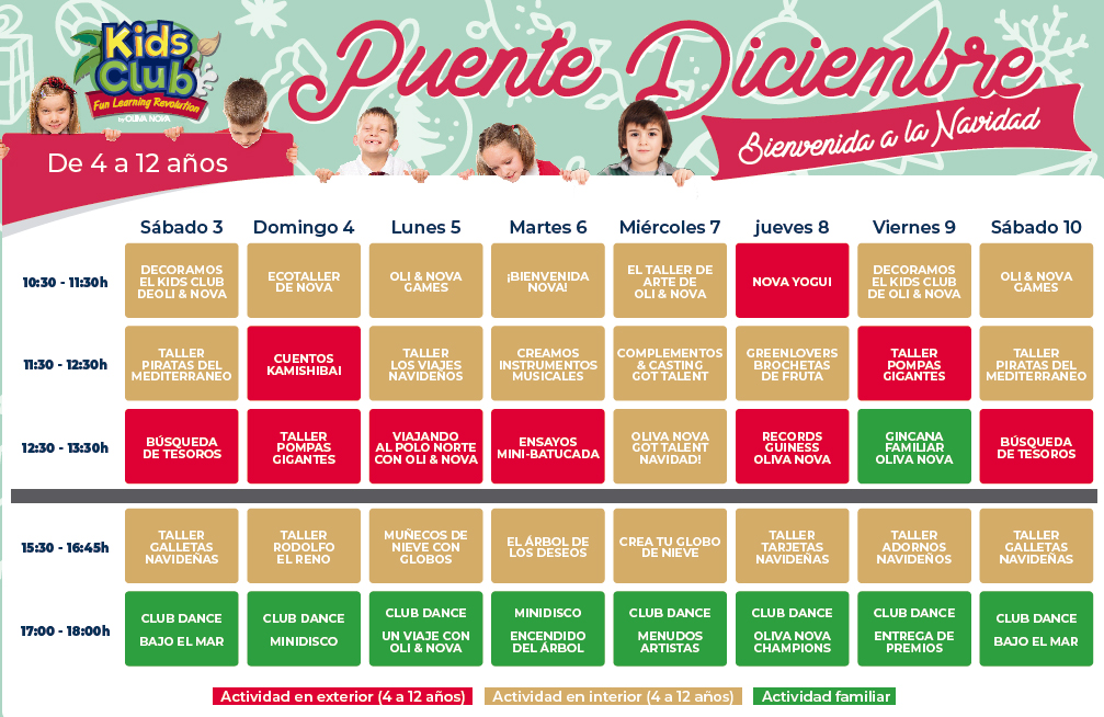 Planes puente diciembre
