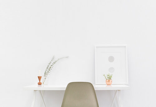 dormitorio color blanco escritorio